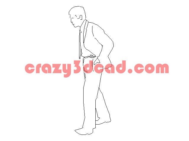 Casual mens CAD blocks